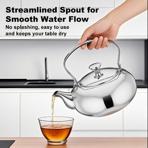 <span class=keywords><strong>Chauffe</strong></span>-théière en acier inoxydable, Théière moderne, Tasse à compartiments, Portable, Contenant pour théière, <span class=keywords><strong>Chauffe</strong></span>-théière, Théière - Product Image 1