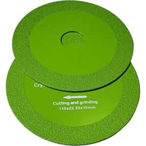 Màu xanh lá cây kim cương cắt lưỡi đĩa cho thủy tinh ngọc bích pha lê chai rượu vang Báo Chí nóng góc máy xay gạch cắt lưỡi cưa - Product Image 1