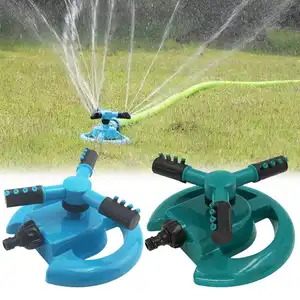 Garden 3 Wishbone Adjustable Angle Nozzle Water Sprinkler 360 Degree Rotating Garden Lawn Sprinkler