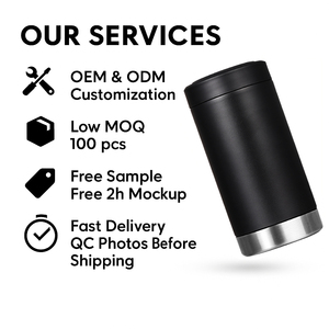 Voor 2025 Nieuwe Custom 3-in-1 Universele 12oz RVS Slanke Draagbare Campingblikjeskoelerhouder voor Bierblikjes Geïsoleerd - Product Image 3