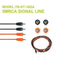 Kit de Cableado para Instalación de Amplificador de Coche de 6000W, Cable de Alimentación 0GA 2GA 4GA 6GA 8GA 10GA, Kit de Cables para Coche, Juego de Cables para Subwoofer de Audio para Coche
