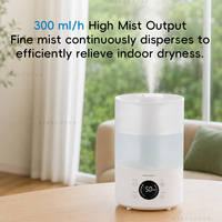 Humidificateur d'air haute performance 300 ml/h, grand réservoir de 4 L pour chambre à coucher, salon, bureau