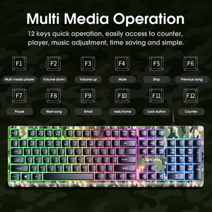 Onikuma Tz3003 3N1ブラックプロフェッショナルヘッドセットマウスパッドRgbキーボードとマウスゲーマーゲーミングキーボードマウスコンボ - Product Image 5