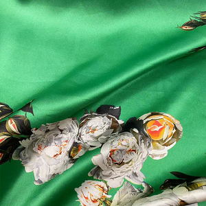 100 Tinh Khiết Lụa Satin Nữ Công Tước Charmeuse Vải Tự Nhiên Hoa Đồng Cỏ In Mô Hình Áo Áo Chất Liệu May - Product Image 6