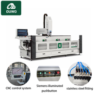 Machine de perçage et de fraisage automatique CNC industrielle OUWO de 3000 mm à haute précision avec servomoteur pour profilés en aluminium, destinée à l'industrie des fenêtres et des portes