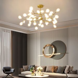 Nordic Style Firefly Pendant <b>Light</b> Led Multi Head Chandelier Touch Control For Living Room And <b>Dining</b> Room - Product Image 3