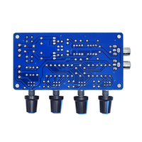 XH-M164 NE5532 Papan Preamplifier Audio Stereo AC Ganda 12V 4 Saluran Kontrol Treble Bass Keseimbangan Volume Papan Kontrol Nada