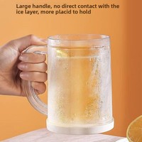 Gobelet isotherme double paroi Xuzhen avec gel réfrigérant intégré pour boissons froides d'été et bière
