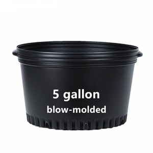 Vasi da vivaio in plastica nera personalizzabili, di grado commerciale in HDPE con fori - Ecologici e resistenti per uso domestico e giardinaggio - Product Image 4