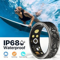 Anneau intelligent R16, fréquence cardiaque, oxygène sanguin, suivi du sommeil, comptage des pas, mode multi-sports, prise de photos, longue durée de vie de la batterie, double système d'exploitation