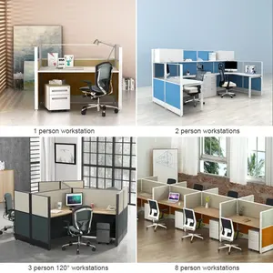 Офисная мебель в американском стиле, офисная Рабочая станция на 5 человек, Современная Модульная офисная перегородка для кабинка