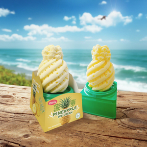Trung Quốc mới dứa trái cây 3D hình dạng kem Halal chứng nhận Snack với bao bì hộp - Product Image 5