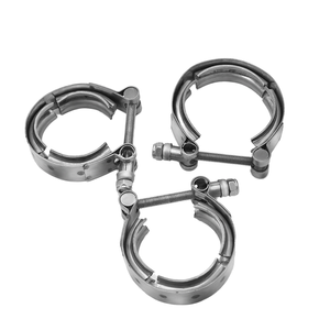 Collier de serrage en acier inoxydable SS304 pour échappement 2" 2.5" 3" – Pièces de réparation pour silencieux et tuyaux d'échappement automobile - Product Image 1