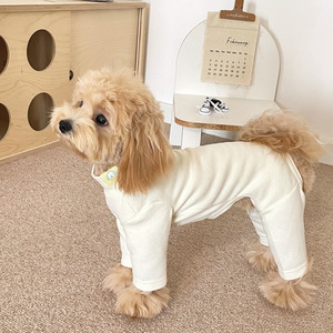 Köpek Kıyafetleri Sonbahar Kış Yeni Stil Alman Kadife Spor Tarzı Süper Yumuşak Sıcak Elastik Tek Parç<span class=keywords><strong>a</strong></span> Dört Ayaklı XS Ev Kullanımı - Product Image 2