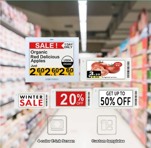 Affiche numérique autonome E-Paper BLE BT de 7,5 pouces, contrôlée par application mobile, étiquette de prix électronique DIY ESL, utilisation en intérieur, batterie 7 ans - Product Image 4