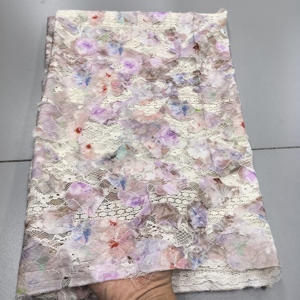 Chất lượng tốt phi pháp Bridal thêu ren vải 2025 áo vải tuyn hoa ren thêu ren Wedding Dress - Product Image 1