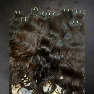 Cabello Virgen Filipino, Malayo y Camboyano de un Solo Donante, Sin Procesar, Liso Natural, con Puntas de Una Sola Capa - Product Image 1