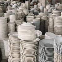 Lot en Gros de Bols et Tasses en Céramique Blanche avec Soucoupes, Vaisselle de Porcelaine, Assiettes et Plats en Carton, Prix Abordable, Vaisselle de Dîner