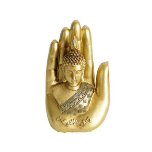 Populaire Feng Shui Style Résine Religieux <span class=keywords><strong>Bouddha</strong></span> Statue <span class=keywords><strong>Main</strong></span> Forme Bureau Table Décoration pour Méditation Ornements Décor À La Maison - Product Image 3
