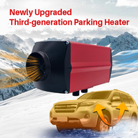 Chauffage de stationnement diesel portable à télécommande 12V 24V 8kW à chauffage rapide et faible bruit pour grandes fourgonnettes, camions et camping-cars