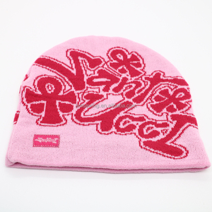 Gorro Moderno Personalizado Estilo Y2K sin Dobladillo, con Tejido Jacquard y Forro de Satén para un Uso Diario Cálido y Cómodo en Invierno - Product Image 6