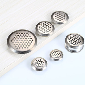 Grille de ventilation circulaire en acier inoxydable pour accessoires de quincaillerie de meubles et armoires - Product Image 2