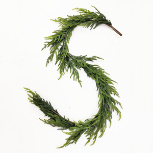 Guirnalda de Navidad 183cm Faux Greenery Norfolk Pine Real Touch Artificial <span class=keywords><strong>Araucaria</strong></span> Vine Navidad Preservada Flor Guirnalda de cedro - Product Image 6