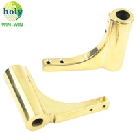 Support de lampe en laiton poli haut de gamme pièces d'usinage CNC laiton/cuivre/Bronze métal fraisage CNC usinage 5 axes centre