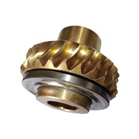 Engrenages de transmission industriels sur mesure, pignons à double rangée, en laiton usiné CNC, directement de l'usine, selon les dessins, en stock