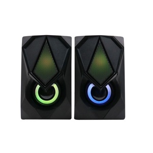 Loa có dây âm thanh nổi chất lượng cao X2, đèn LED nhiều màu sắc cầu vồng, loa có dây chơi game USB cho <span class=keywords><strong>PC</strong></span> Laptop - Product Image 5