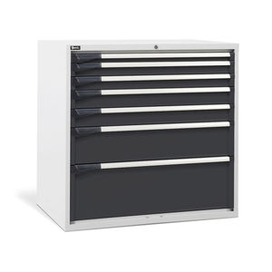 Commode industrielle bicolore Fami Master DE 1020x726x1000mm avec 7 tiroirs, 2000kg - Product Image 1