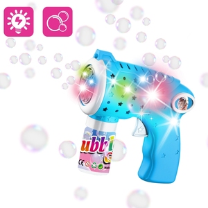 Bán Hot Chất lượng cao unisex bán buôn nhà máy 10 lỗ điện Kid của mùa hè Đồ chơi súng bong bóng với ánh sáng đầy màu sắc - Product Image 5