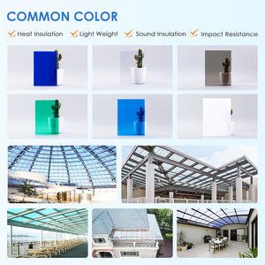 Tấm cong nơi trú ẩn đậu xe Nepal linh hoạt mờ PC màu xanh 2mm giá của tấm lợp <span class=keywords><strong>Polycarbonate</strong></span> trong kerala - Product Image 4