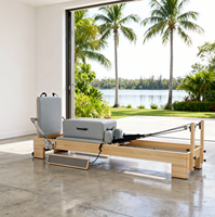 Reformer de Pilates en bois d'érable assemblé, réglable, qualité professionnelle personnalisée pour studio, salle de sport à domicile, utilisation commerciale de Pilates