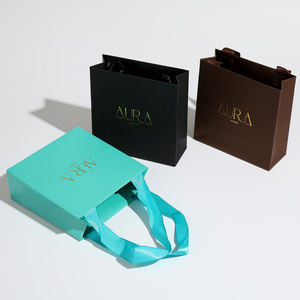 Bolsa <span class=keywords><strong>de</strong></span> Compras <span class=keywords><strong>de</strong></span> <span class=keywords><strong>Papel</strong></span> Artístico Mini Colorida Hecha <span class=keywords><strong>a</strong></span> <span class=keywords><strong>Mano</strong></span> con Logotipo Personalizado, Asa <span class=keywords><strong>de</strong></span> Listón y Diseño Plegable para Empaque <span class=keywords><strong>de</strong></span> Ropa y Joyerí<span class=keywords><strong>a</strong></span> - Product Image 3