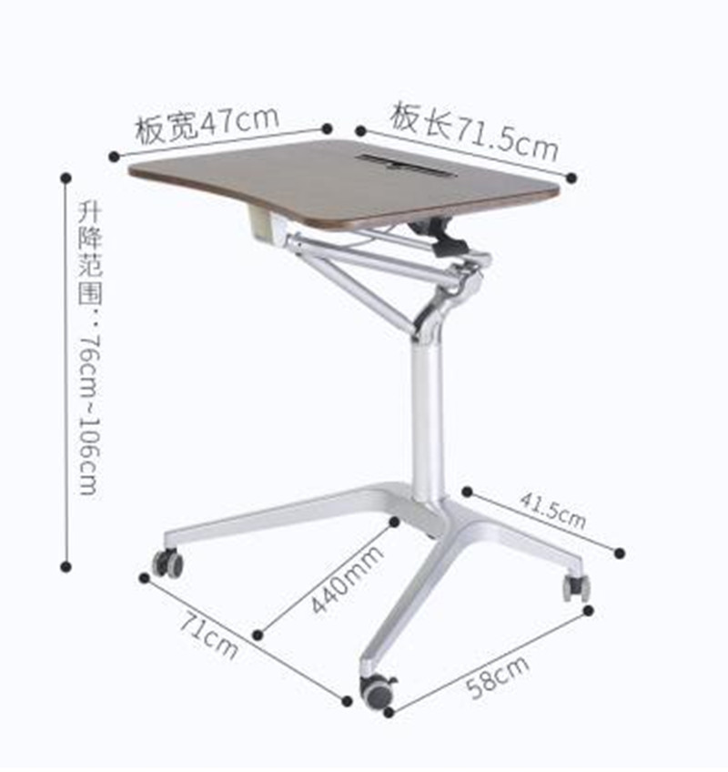 Home Office Drawing Desk Station Tempered Glass Adjustable Drafting Table