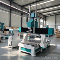 Routeur CNC 5 axes robuste 1325 de type portique pour gravure et sculpture 3D sur bois et mousse, équipement de fraisage CNC