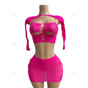 ELITES Wholesale Customize Sexy <strong>Fishnet</strong> Popular Stripper <strong>Outfit</strong> - Product Image 2