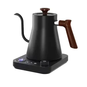Gänsekreis Edelstahl-Kessel schwarz Temperatur intelligente Thermostatische Steuerung elektrischer Tee-/Kaffeekanne