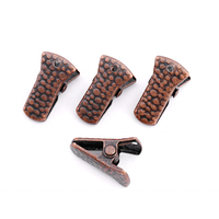 Pince métallique OEM personnalisée avec logo, mini 20 mm, couleur laiton antique, avec ressort plat, pour bureau, école, usage domestique, marque Weisita