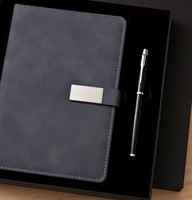 Ensemble cadeau d'affaires, carnet gravé au laser, logo brodé, Noël, remise de diplôme, Saint-Valentin, industrie automobile