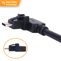 Kabel Tipe C dengan kepala jantan bengkok dan konektor yang cocok untuk Mobil, Robot, Drone, dan Traktor Pertanian dapat disesuaikan.
