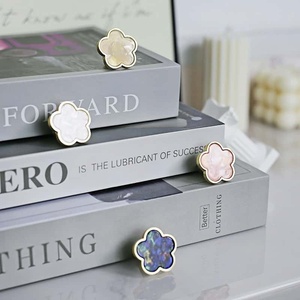 Nordic Creative Flower Petal <strong>Pulls</strong> Solid Zinc Alloy 5-Color <strong>Knobs</strong> Durable Antirust for Kitchen <strong>Cabinet</strong>/<strong>Drawer</strong>/Wardrobe Furniture - Product Image 4
