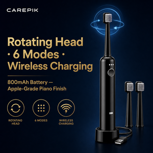 Nuovo Spazzolino Sonico Vibrante Girevole 3 in <span class=keywords><strong>1</strong></span> 2026, Pulizia a 360°, Impermeabile IPX7, Ricarica Wireless, Timer 2 Minuti, 35+ Giorni di Autonomia - Product Image 1