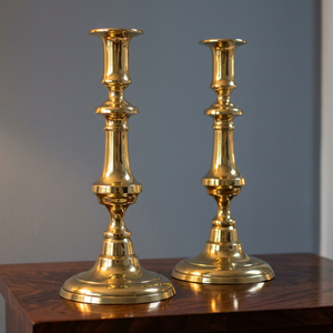 Portavelas de Latón Hecho a Mano, Candelabro de Latón, Soporte para Velas de Latón, Decoración Artesanal de Latón, DMB-116 - Product Image 2