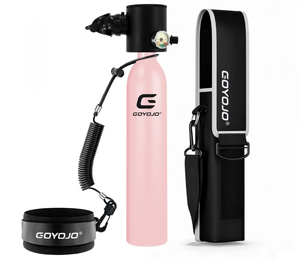 GOYOJO Mini-bouteille de plongée 0,5 L 3000 PSI, cylindre de plongée portable, petite bouteille Pony, 5-10 min de respiration sous-marine, plongée avec tuba - Product Image 1