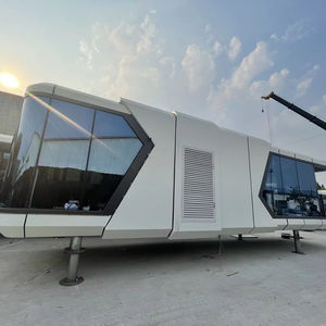 Mini villa mobile de style <span class=keywords><strong>roman</strong></span>, structure en acier préfabriquée, capsule de sommeil, conteneur de maison, imperméable pour hôtels, bureaux, parcs - Product Image 3