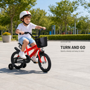 Vélo pour enfants de 18 pouces avec roues d'apprentissage, vélo pour enfants, cadre en acier, vitesse unique, jantes en alliage d'aluminium pour filles et garçons - Product Image 6