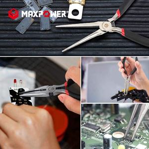 Maxpower-Herramientas de acero al carbono para manualidades, punta redonda, alicates pequeños de joyería de 4,5" - Product Image 3