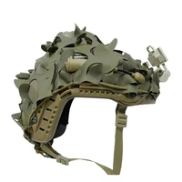 Housse de casque Coyote Brown réversible camouflage anti-humidité pour usage tactique